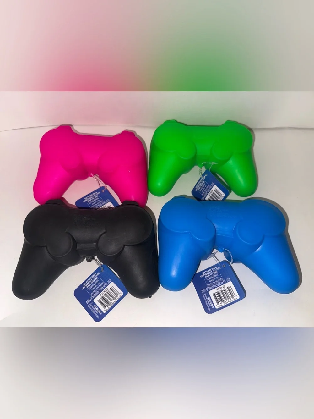 Toy Mendous Squishy Game Controller Bundle Lot Of 4 Brand NewPink, Green,Black,B